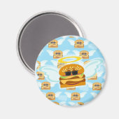 Cheeseburger Heaven Magnet (Vorderseite/Rückseite)
