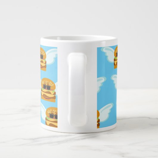 Cheeseburger Himmel Jumbo-Tasse (Rückseite)