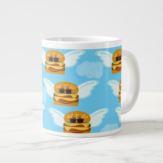 Cheeseburger Himmel Jumbo-Tasse (Vorderseite Rechts)