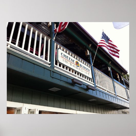 Cheeseburger im Paradies, Lahaina, Maui, Hawaii Poster (Vorne)