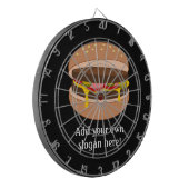 Cheeseburger - Image für neuartige Lebensmittel mi Dartscheibe (Vorderseite Links)