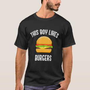 Cheeseburger Ironischer Zitat Junge Mag Burger T-Shirt