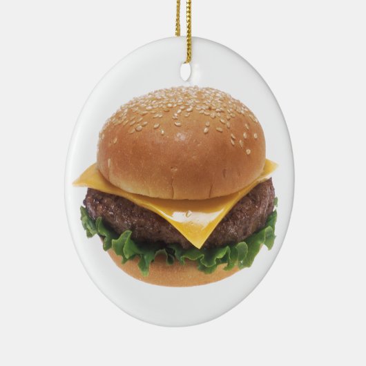 Cheeseburger Keramik Ornament (Rechts)