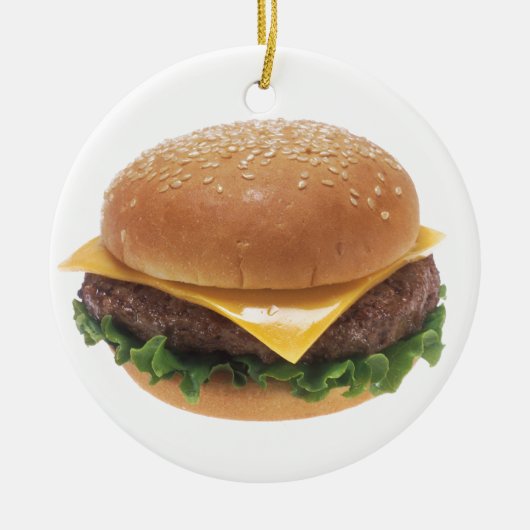 Cheeseburger Keramik Ornament (Vorne)