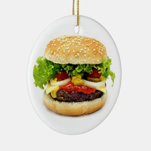 Cheeseburger Keramik Ornament (Rechts)