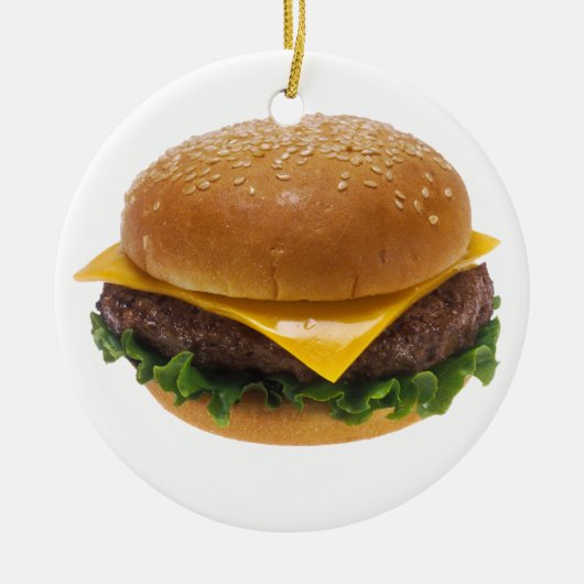 Cheeseburger Keramikornament (Vorne)