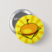 CHEESEBURGER Knopf Button (Vorne & Hinten)