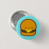 Cheeseburger-Knopf Button (Vorne & Hinten)