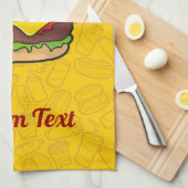 Cheeseburger Küchentücher (Viertel Falte)