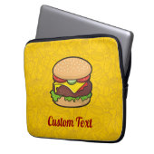 Cheeseburger Laptop Sleeve (Vorderseite Links)