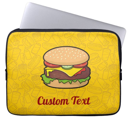 Cheeseburger Laptop Sleeve (Vorderseite)