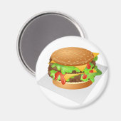 Cheeseburger Magnet (Vorderseite/Rückseite)