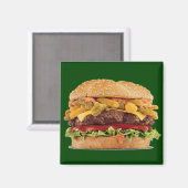 Cheeseburger Magnet (Vorderseite/Rückseite)