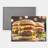 Cheeseburger Magnet (Vorderseite/Rückseite)