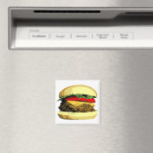 Cheeseburger-Magnet Magnet (In Situ (Geschirrspüler))