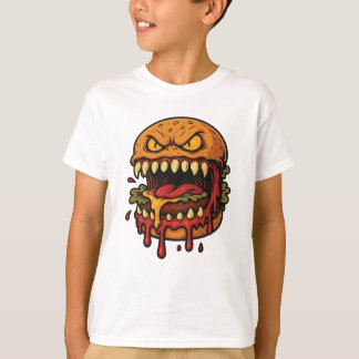 Cheeseburger-Monster-Kinder-T-Shirt T-Shirt
