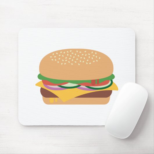 Cheeseburger Mousepad (Mit Mouse)