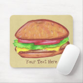 Cheeseburger Mousepad (Mit Mouse)