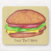 Cheeseburger Mousepad (Vorne)