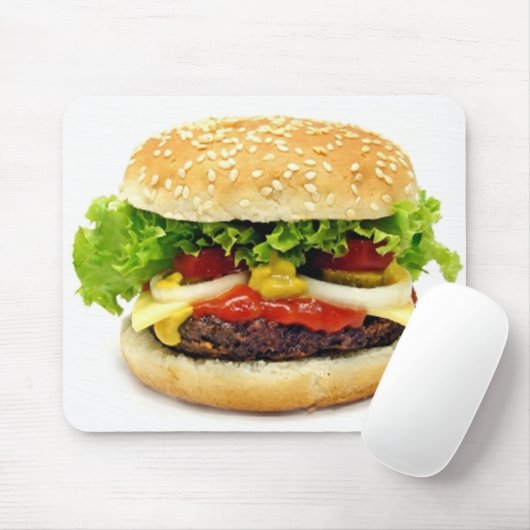 Cheeseburger Mousepad (Mit Mouse)