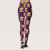 Cheeseburger-Muster-Leggings Leggings (Rückseite)