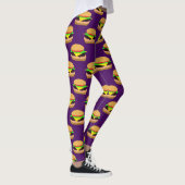 Cheeseburger-Muster-Leggings Leggings (Rechts)
