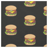 Cheeseburger Muster Stoff (Nahaufnahme)