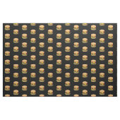 Cheeseburger Muster Stoff (Fat Quarter (45,7 x 55,9 cm))