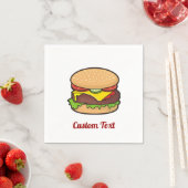 Cheeseburger Napkins Serviette (Beispiel)