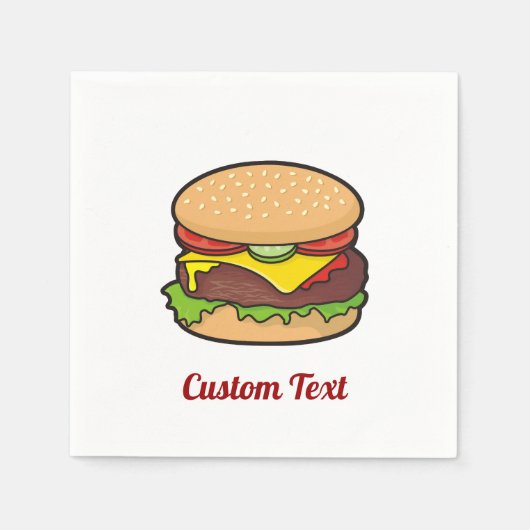 Cheeseburger Napkins Serviette (Vorderseite)