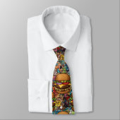 Cheeseburger Neck Tie Krawatte (Gebunden)
