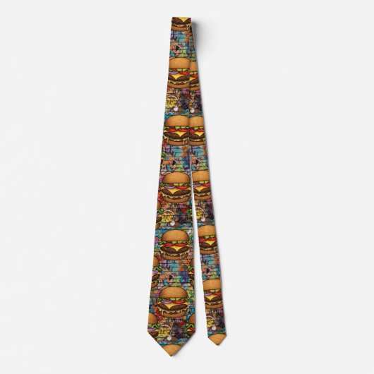 Cheeseburger Neck Tie Krawatte (Vorderseite)