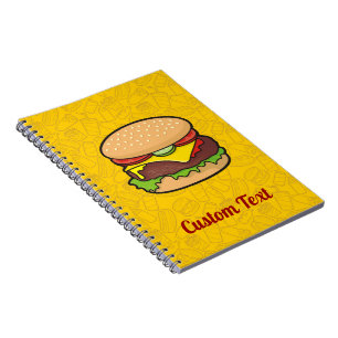 Cheeseburger-Notebook Notizblock