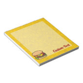 Cheeseburger Notizblock (angewinkelt)