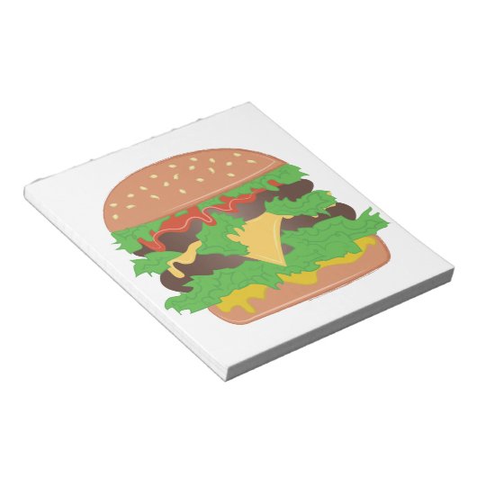 Cheeseburger Notizblock (angewinkelt)