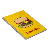 Cheeseburger Notizbuch Notizblock (Rechte Seite)