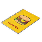 Cheeseburger Notizbuch Notizblock (Linke Seite)