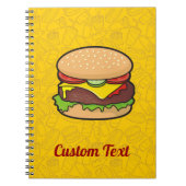 Cheeseburger Notizbuch Notizblock (Vorderseite)