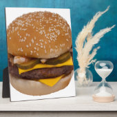 Cheeseburger On Sesame Seed Bun Fotoplatte (Seite)