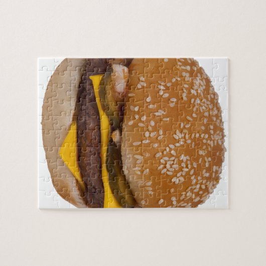 Cheeseburger On Sesame Seed Bun Puzzle (Horizontal)