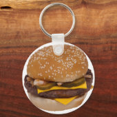 Cheeseburger On Sesame Seed Bun Schlüsselanhänger (Vorderseite)