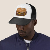 Cheeseburger On Sesame Seed Bun Truckerkappe (Beispiel)