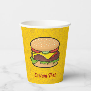 Cheeseburger Paper Cups Pappbecher