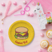 Cheeseburger Pappteller (Party)