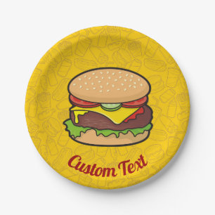 Cheeseburger Pappteller