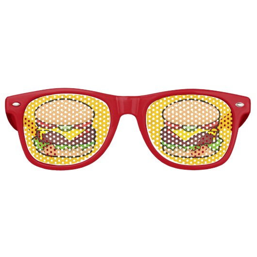 Cheeseburger Partybrille (Vorderseite)
