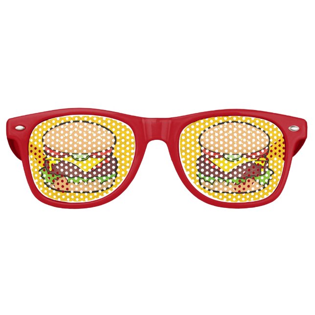 Cheeseburger Partybrille (Vorderseite)