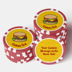 Cheeseburger Pokerchips