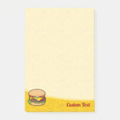 Cheeseburger Post-it Klebezettel (Vorderseite)