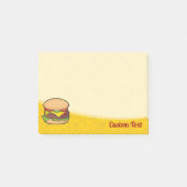 Cheeseburger Post-it Klebezettel (Vorderseite)